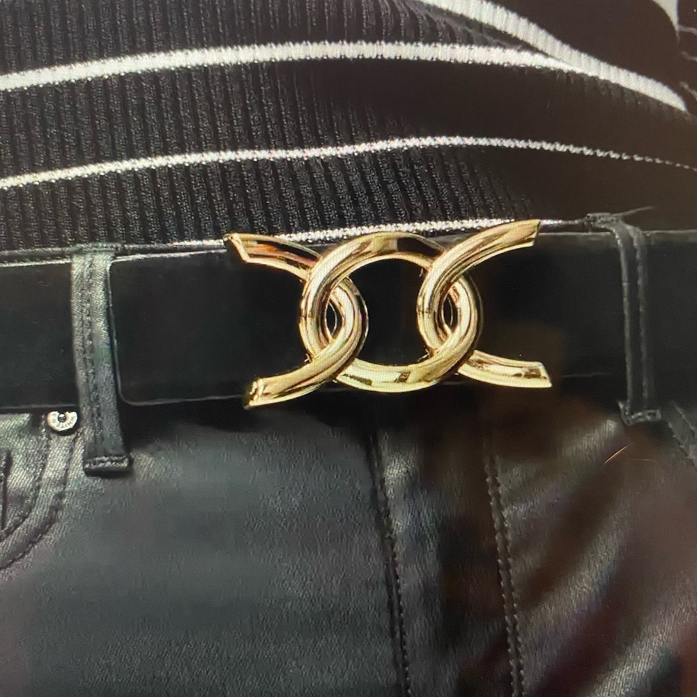 WHBM Suede Denim Belt